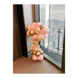 cansınevent Hastane Odası Kapı Süsleme Balon Seti / Krem Pembe Gold