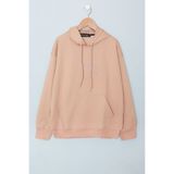 cansınmini Bej Yazı Kabartma Baskılı Kapüşonlu Erkek Çocuk Sweatshirt 19350