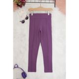 CansınMini Kız Çocuk Mor Çımalı Tayt 17256