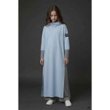 cansınmini Mavi Kapüşonlu Tunik Elbiseli Pantolonlu Kız Çocuk 3lü Takım 24746