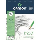 Canson 1557 120 gr Üstten Spiralli A3 40 Sayfa Eskiz Defteri