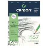 Canson 1557 120 gr. Üstten Spiralli A4 40 Sayfa Eskiz Defteri