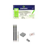 Canson 1557 Desen Çizim Blok 25X35cm 120Gr 15 Yaprak Eskiz Çizim Set