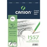 Canson 1557 Resim ve Çizim Blok 120GR A5 40YP Üstten Spiralli Resim Defteri - Çok Renkli