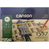 canson 1557 resim ve çizim blok 180 gr 25x35cm 15 yaprak spiralli resim defteri fcns180152535 - Yok