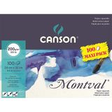 Canson 24x32 cm 100 Yaprak 200 gr Blok Montval Sulu Boya Kağıdı Blok