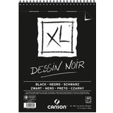 Canson 5 adet Bblocs 40 yaprak eskiz defteri XL Black Metal matkap kısa sayfa A3 150 g Siyah