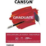 Canson A3 Graduate 20 Yaprak 290 gr Yağlı Boya ve Akrilik Resim Defteri