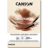 Canson A4 Graduate Mix Media Natural 30 Yaprak 220 GR Resim Defteri