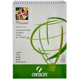 Canson A4 Spiralli Vivaldi Renkli 125 gr 24 Yaprak Resim Defteri