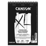 Canson A5 150 gr 20 Yaprak XL Dessin Noir Siyah Eskiz Blok