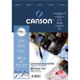 Canson A5 200 gr. 20 Yp. Üstten Spiralli Fıneface Çok Amaçlı Resim Blokları
