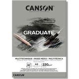 Canson A5 Graduate Mix Media Gri 30 Yaprak 220 gr Resim Defteri