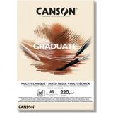 Canson A5 Graduate Mix Media Natural 30 Yaprak 220 GR Resim Defteri