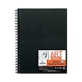 Canson Artist Serisi Eskiz Defteri Kağıt Pedi, Kalem ve Kömür İçin, Asitsiz, Tel Ciltli, 29,5 kg, 9 x 12 İnç, 80 Yaprak