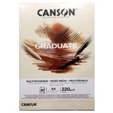 Canson C400110368 Graduate Mix Media Natural 220G 30 Sayfa A4 Resim Defteri