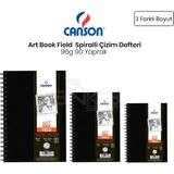 Canson Field Drawing Books Spiralli 96 gr 90 Yaprak Çizim Defteri