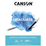 Canson Graduate 20 Sayfa A5 250 GR Sulu Boya Bloğu