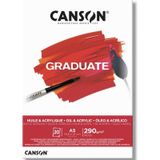 Canson Graduate A5 290 gr 20 Yaprak Yağlı Boya Akrilik Defteri