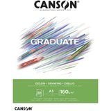Canson Graduate Dessın Beyaz 30 Sayfa A3 160 gr Çizim Bloğu