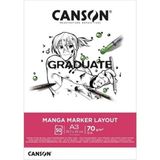 Canson Graduate Marker Defter A3 70GR 50YP - Karışık-Çok Renkli - standart