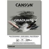 Canson Graduate Mıx Medıa Gri 30 Sayfa A5 220 gr Çizim Bloğu