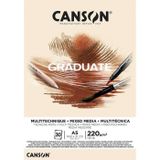 Canson Graduate Mixed Media A5 220 G 30 Yaprak Defter