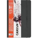 Canson Graduate Sert Kapaklı Eskiz Defteri 90GR 14X21,6 184 Sayfa / 92 Yaprak - Siyah - 1 Adet - --
