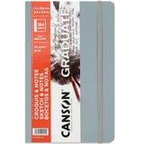 Canson Graduate Sert Kapaklı Eskiz Defteri 90Gr 14X21,6 184 Sayfa - Açık Gri