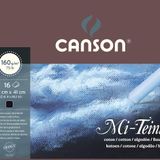 Canson Mi-Teintes Eskiz ve Resim Defteri, Spiralli, 16 Sayfa, 32X41, Siyah, 160G