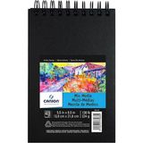 Canson Mix Media Art Book 224GR Çok Amaçlı Spiralli Resim Defteri 40 Sayfa 13,9X21.6CM (Sert Kapak) - Karışık-Çok Renkli - standart