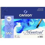 Canson Montval Eskiz ve Resim Defteri, Spiralli, 12 Sayfa, A4, 300G - Çok Renkli