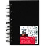 Canson One Art Book Spiralli Sert Kapak Sketch Eskiz Çizim Defteri 100 gr 10 x 15 cm 98 Sayfa