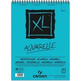 Canson Xl Aquarelle Cold Pressed 300GR Spiralli Sulu Boya Blok 30 Sayfa A4 (21X29.7CM) - Karışık-Çok Renkli - standart