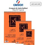 Canson Xl Croquis Eskiz Defteri 90 gr 50 Yaprak Üstten Spiralli