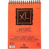 Canson Xl Croquis Sketch Pad 90GR 50 Sayfa Spiralli Çizim Defteri A3 (29.7X21CM) (Üst) - Karışık-Çok Renkli - standart