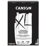 Canson XL Dessin 138525 Siyah 150 gr A3 Eskiz Defteri