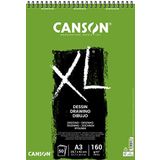 Canson Xl Draw Eskiz ve Resim Defteri, Spiralli, 50 Sayfa, A3, 160G