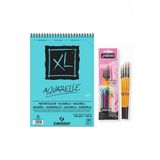 Canson Xl Suluboya Blok A4 30 Yp. + Pebeo 4lü Fırça Seti (Set 2)