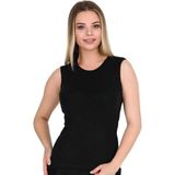 Cansoy Kadın Siyah Kolsuz T Shirt (2131) - XL
