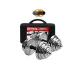 CANSPORT CAN SPORT 20 KİLOGRAM SET DAMBIL KROM DUMBELL AĞIRLIK ÇANTALI DAMBİL HALTER ÇUBUĞU HEDİYE