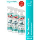 CanStar 3'lü Derz Temizleyici Sprey 950 ml – Güçlü Derz ve Leke Sökücü (Banyo/Mutfak/Zemin)
