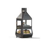 Canszen Caloriva Camlı Orta Şömine | Modern Tasarımlı Bahçe Şöminesi