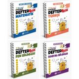 Çanta 2025 5. Sınıf Matematik + Türkçe + Fen + Sosyal Alıştıran Defter Seti 4 Kitap