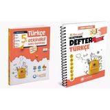 Çanta 2025 5. Sınıf Türkçe Etkinlikli Kazanım Soru Bankası + Defter Seti 2 Kitap Güncel Müfredat