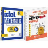 Çanta 2025 6. Sınıf İdol Konu Özetli Matematik + Türkçe Öğreten Defter Seti 2 Kitap Güncel Müfredat