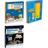 Çanta 2025 8. Sınıf Lgs Matematik Etkinlikli Soru + Kazandıran Defter + Kazanım Deneme Seti 3 Kitap