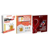 Çanta 2025 8. Sınıf Türkçe Etkinlikli Kazanım + Zaman Ayarlı Soru + Defter Seti 3 Kitap