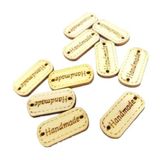 Çanta Aksesuar 10'Lu Ahşap Etiket 1.1X2.3 Cm No:2