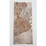 Çanta Aksesuar 120X50 Cm Kahverengi Pamuklu Astarlık Kumaş Çiçek Desenli